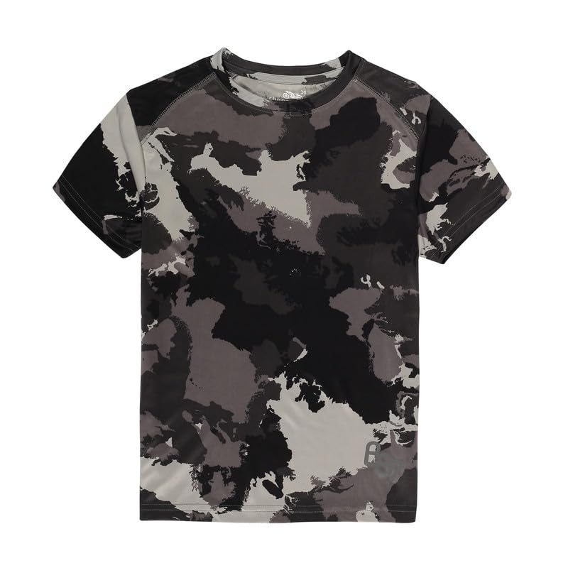 Image of chopper club Boys Sports T Shirts in Zipdry Fabric Regular Fit Moisture Wicking Polyester