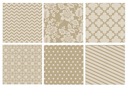 Note Card Cafe Bella Kraft All Occasion Wrapping Paper | 18 Pack | 30 x 120 inch Rolls | Kraft Brown, White | for Birthdays, Weddings, Showers, Gifts, Holidays, Christmas | Recyclable, Biodegradable - Thumbnail 2