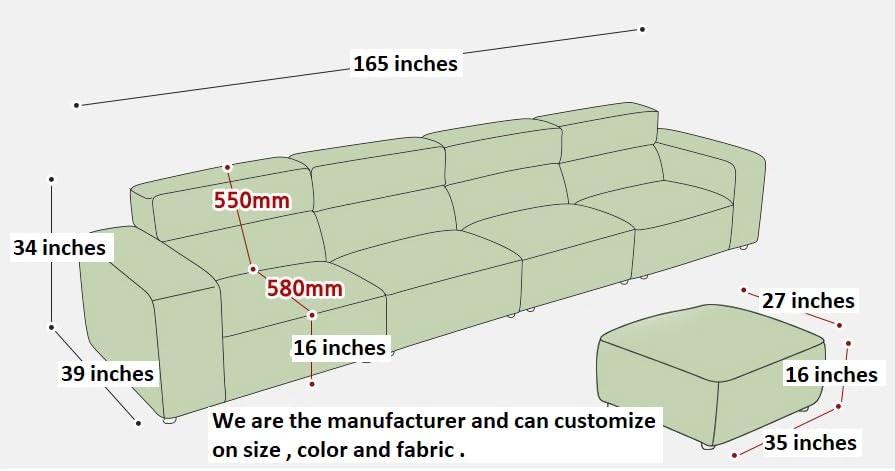 Image of Fabrique Georgia Leatherette 5 Seater Sturdy Look Sofa Set with Puffy | Premium Luxuries & Comfortable Furniture Perfect for Home Guests Office & Living Room | with Moveable Headrest | Cement Grey2