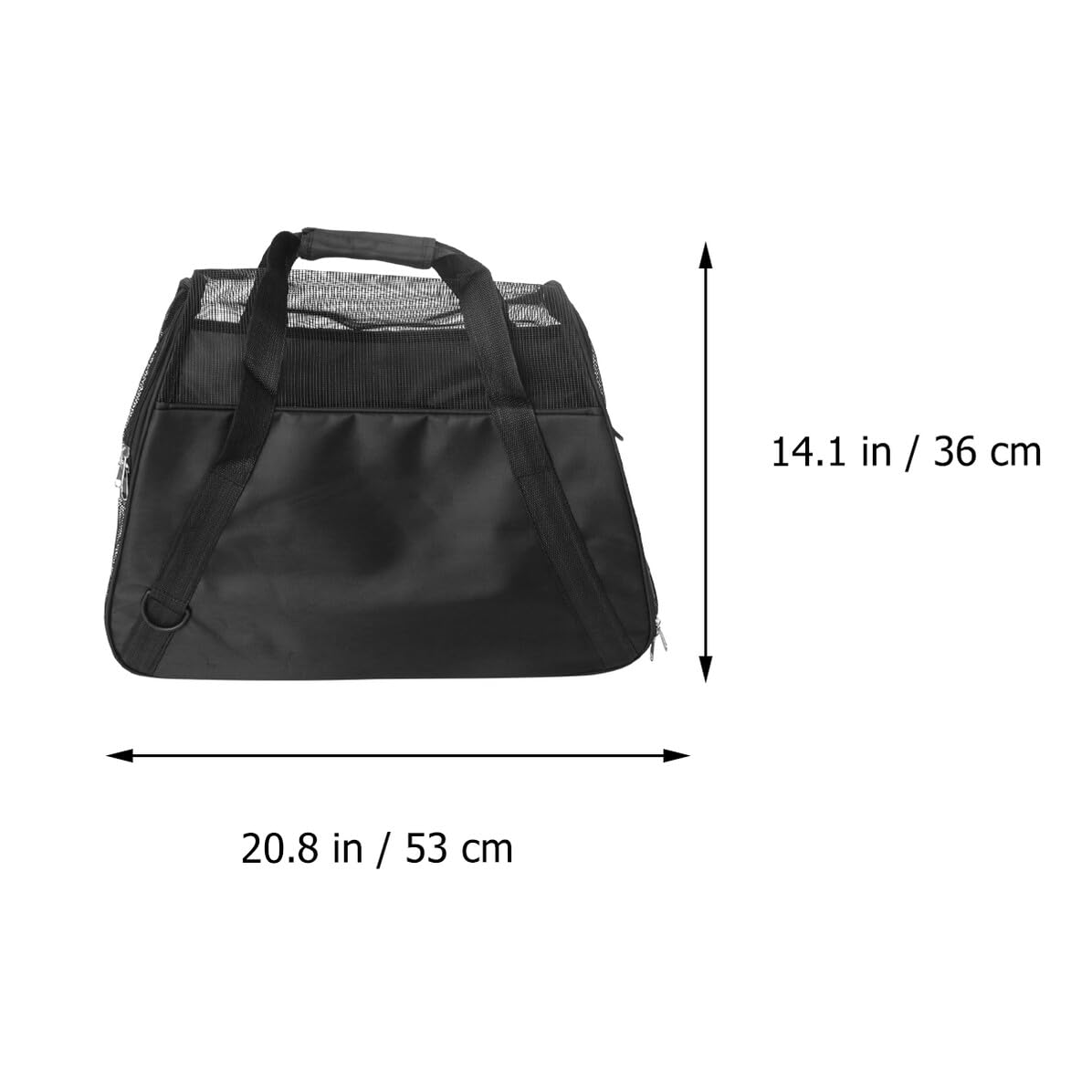 Borsa Trasportino per Cane Portatile Rete Traspirante, Nero