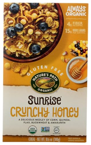 Nature's Path, Organic Sunrise Crunchy Honey Cereal, 10.6 oz(Pack of 2)