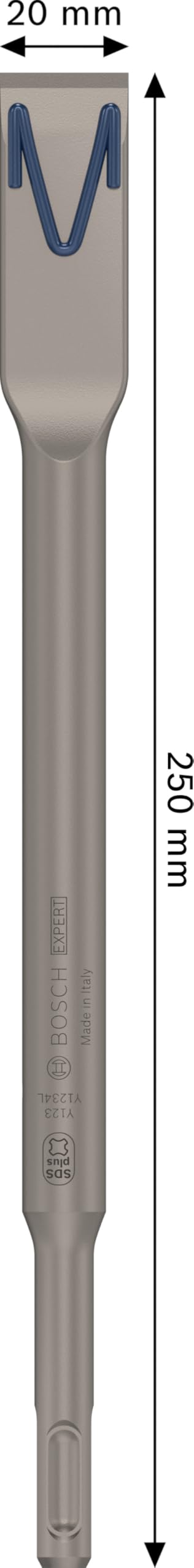 Expert SDS plus-8C Flat Chisel, 20 x 250 mm