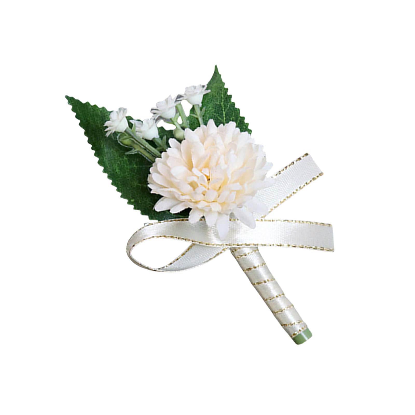 HDOYTXXM Boutonnieres Artificial Flower Arrangement for Wedding Reception Wedding Ceremony Engagement Decors Bride Bridesmaid Corsage