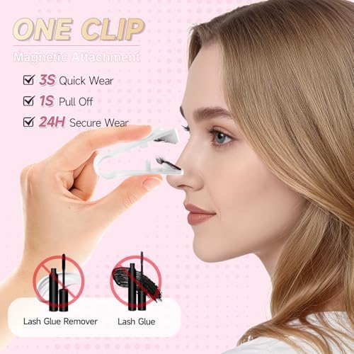Magnetic Eyelashes No Glue Needed β Reusable Natural Look False Lashes with Applicator β Lightweight Comfortable Fake Eyelashes for Daily Wear - 3
