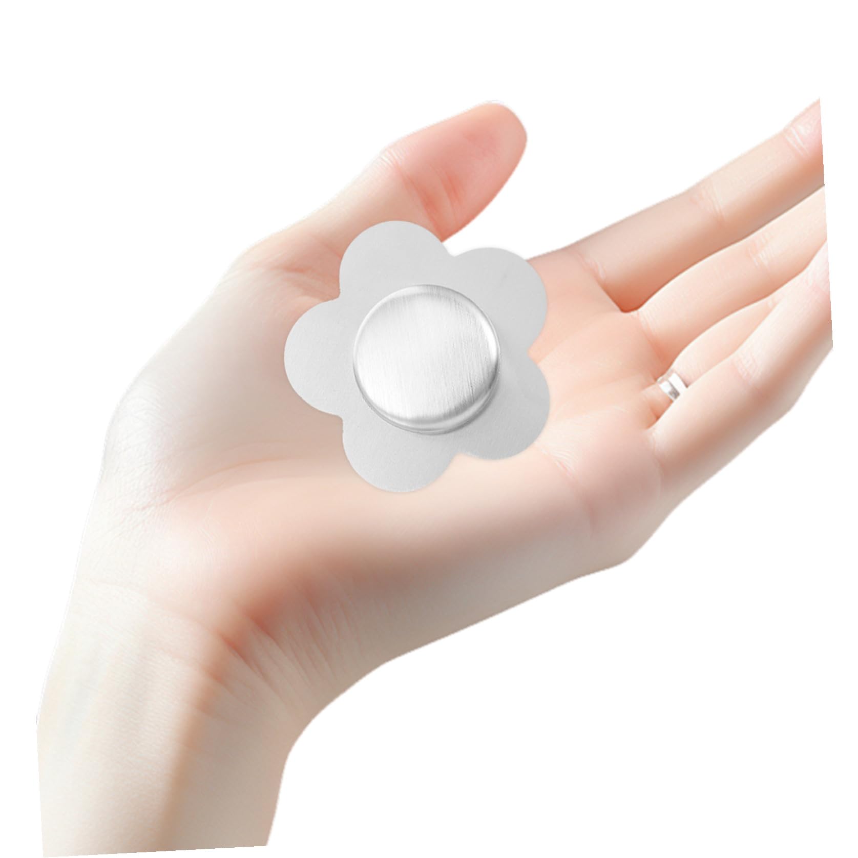 NUOBESTY Pesi Magnetici per Tovaglia in Acciaio Inox Argento, Facili da Installare e Rimuovere, Compatti e Pratici, per Decorazioni da Tavola Antivento