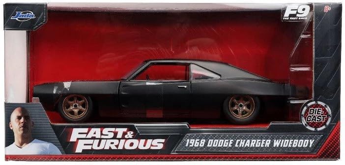 Jada Fast & Furious 1968 Dodge Charger Widebody Die-Cast Car in its packaging