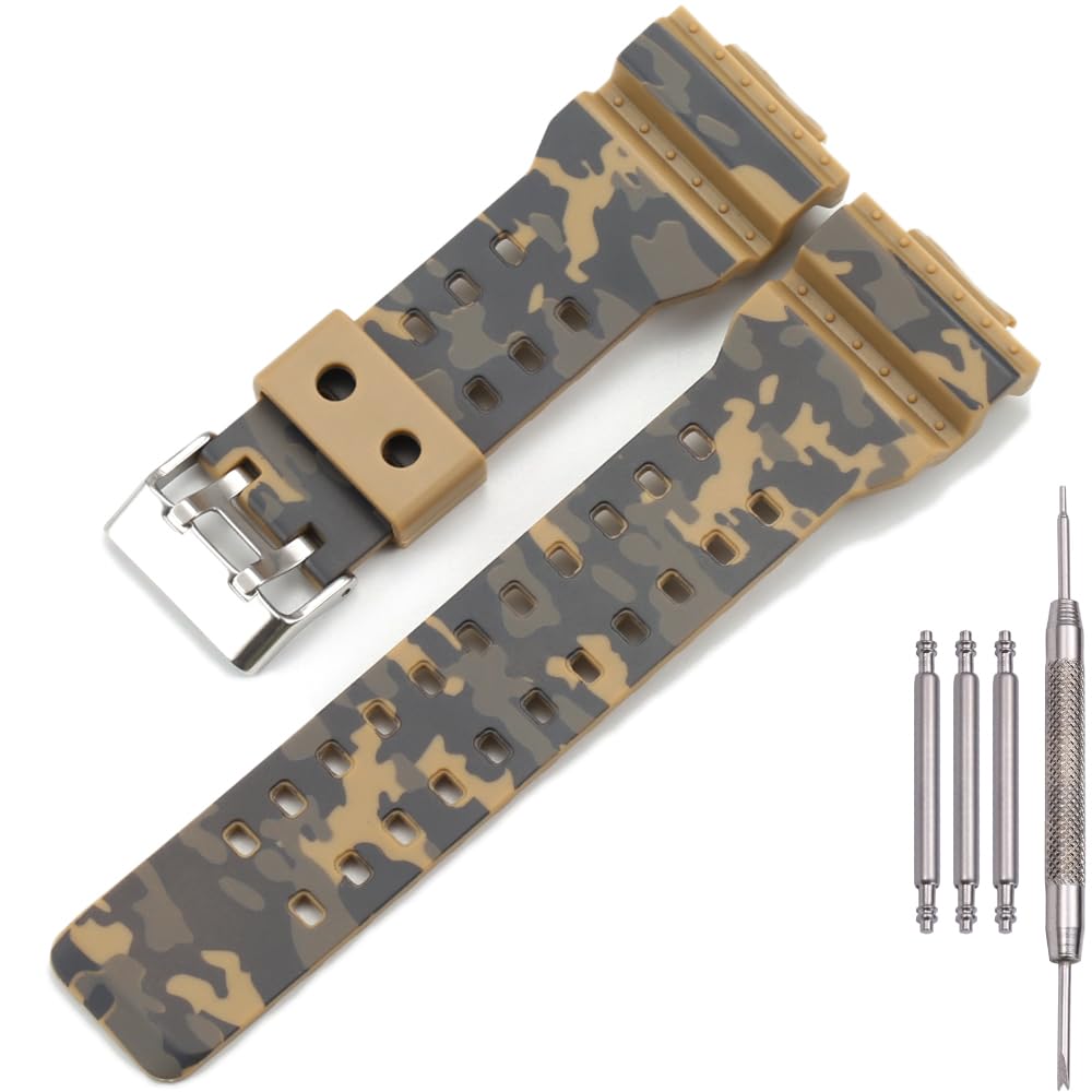 MCXGL Correa de resina de repuesto de 16 mm para G-Shock ga110 ga100 ga120 gd100 g8900 correa de reloj de goma para hombre