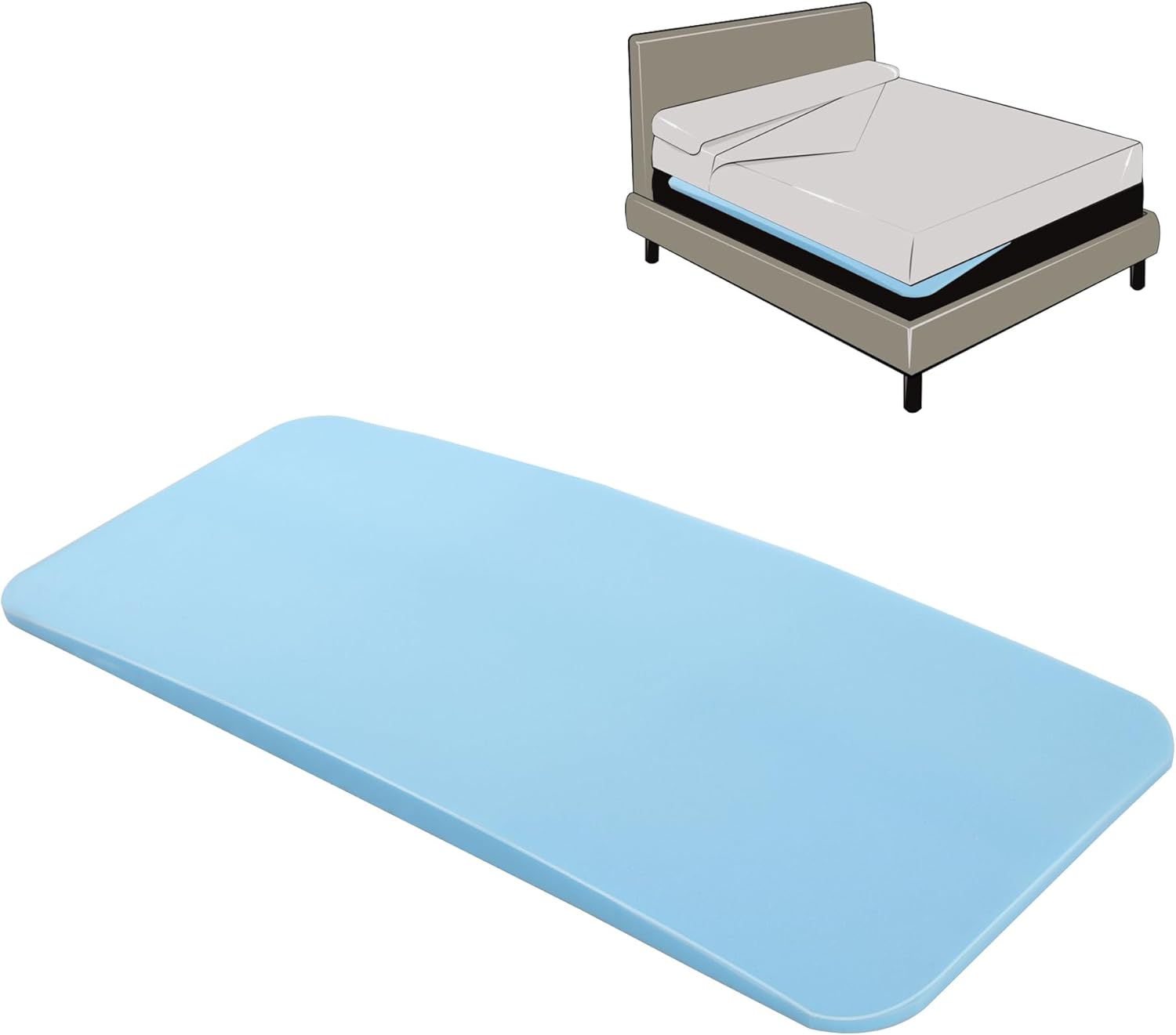MABOZOO High Density Sagging Mattress Support,2" Thick Under Mattress Support Board to Fix Saggy Beds, Foam Mattress Sag Support Pad for Sags Deeper 1"-2" and Extends Mattress Life(60 * 24 * 2 in)
