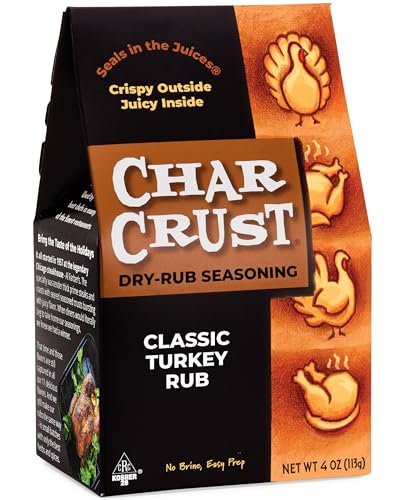 Char Crust Dry Rub Seasoning Classic Turkey Rub, 4 oz (Pack of 1)