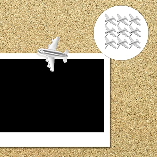 Chinchetas de avión para fijar notas sin romper el papel en manualidades 4