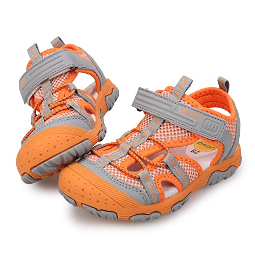 Image of UOVO Boys Sandals Kids Sandals Hiking Athletic Closed-Toe Beach Summer Sandals for Boys Quick-Drying