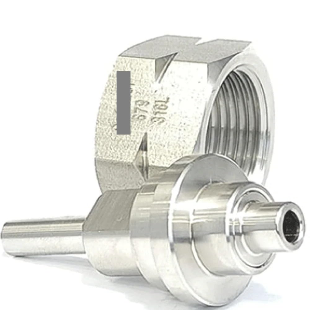 Conector de tubería de acero inoxidable SUS316L CGA679 a NPT macho de 1/4"