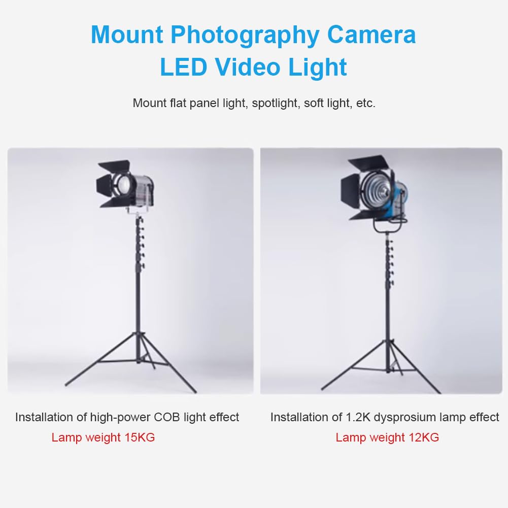 FOMITO LM-7300HA Foto-Lichtständer, 730 cm, luftgepolstertes, robustes Aluminium, Foto-Video-Stativ mit 6,35 mm Schraube für Drohnenkommunikations-Basisstation und Studio-Licht, maximale Belastung