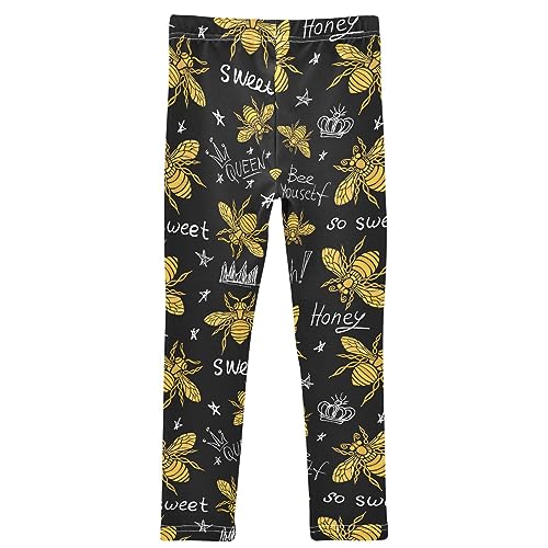 Gredecor Girls Leggings Halloween Cute Bat Stars Printed Yoga Workout Pants Dance Tights Kids Bottoms Ankle Length2