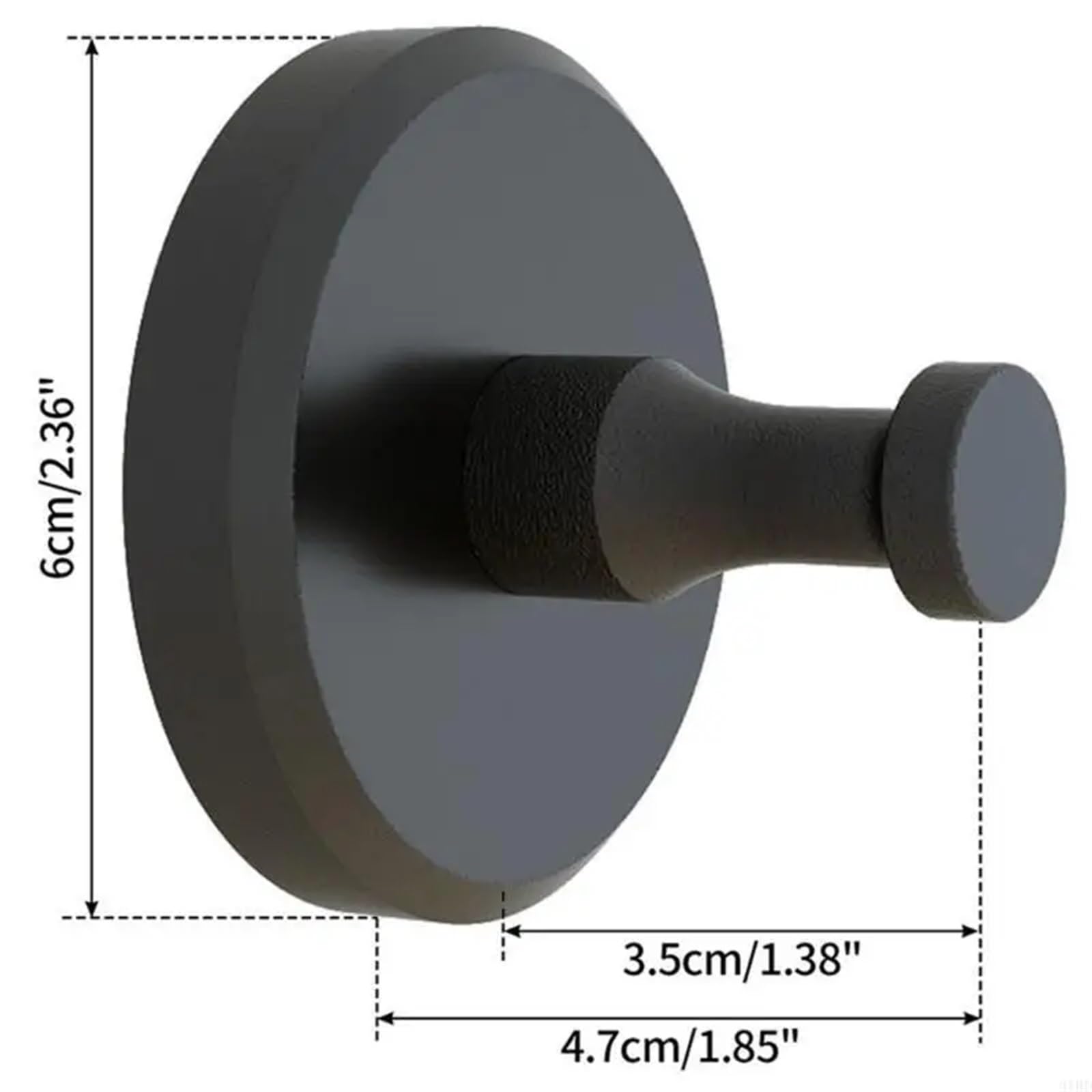 8 praktische, platzsparende Saugnapfhaken als Wohnaccessoire for Ordnung in Bad, Küche und mehr Für Glas Küche(Black)