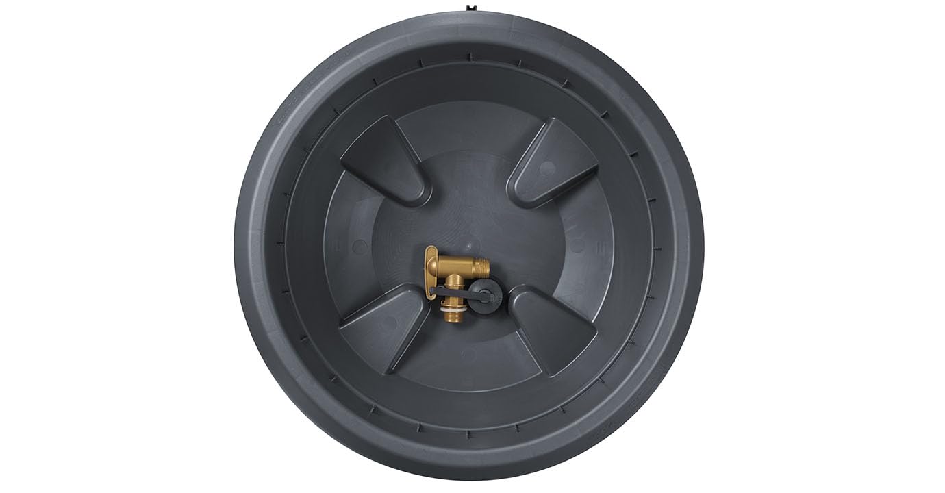 4rain Milo 2en1 depósito de Agua de Lluvia 230 L Graphite Grey | Incl. Jardinera