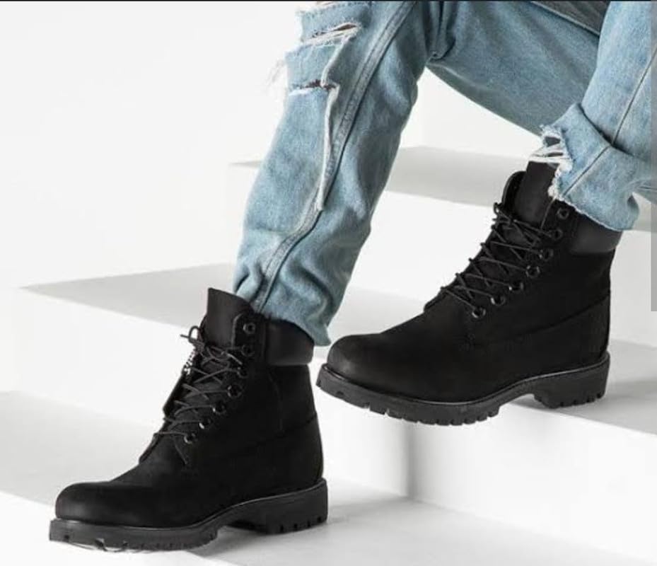Image of West Code Mens Boots Synthetic Leather High Top Casual Shoes and Sneakers