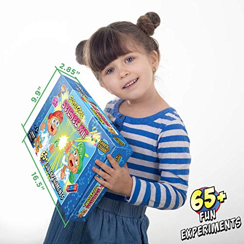 Learn & Climb Science Kit for Kids - Set Includes Over 65 Science Experiments + Scientist Name tag!