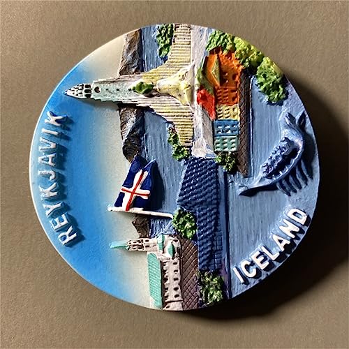 Imán Decorativo para Refrigerador Souvenir Reykjavik miniatura 5