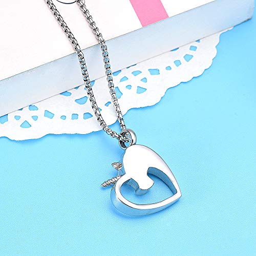 Oinsi Unicorn In My Heart Stainless Steel Cremation Necklace Urn Pendant For Ashes For Women/Child Memorial Jewelry Keepsake Festival Gifts4