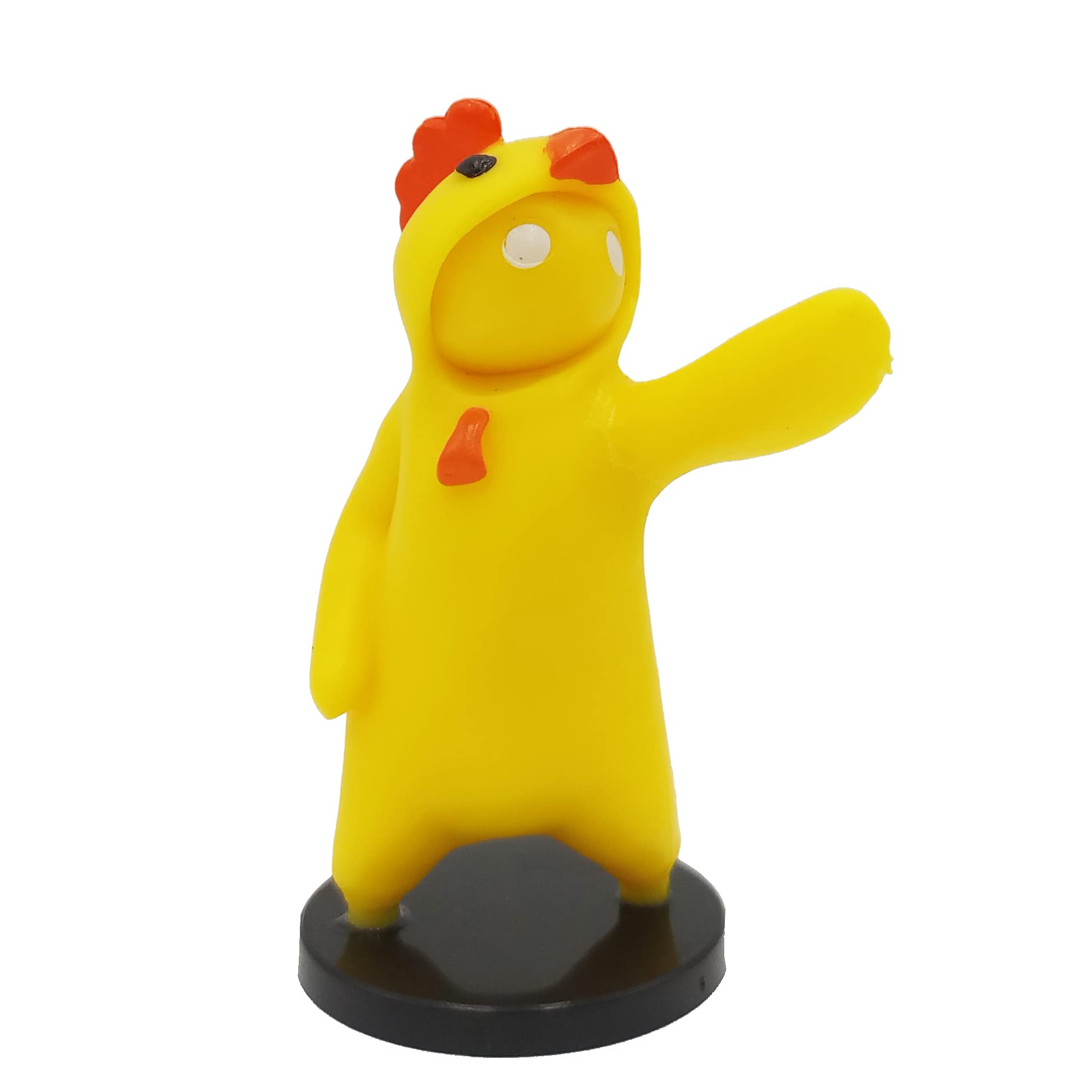 Bizak Gang Beasts, Set mit 8 Figuren in Box, gelbes Huhn