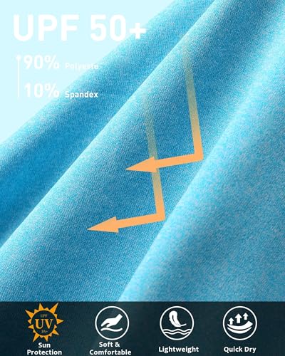 UV Protection Long Sleeve Swim Rash Guard, UPF 50+ Sun Shirts for Men,Water Fishing Hiking Beach Outdoor Shirt3