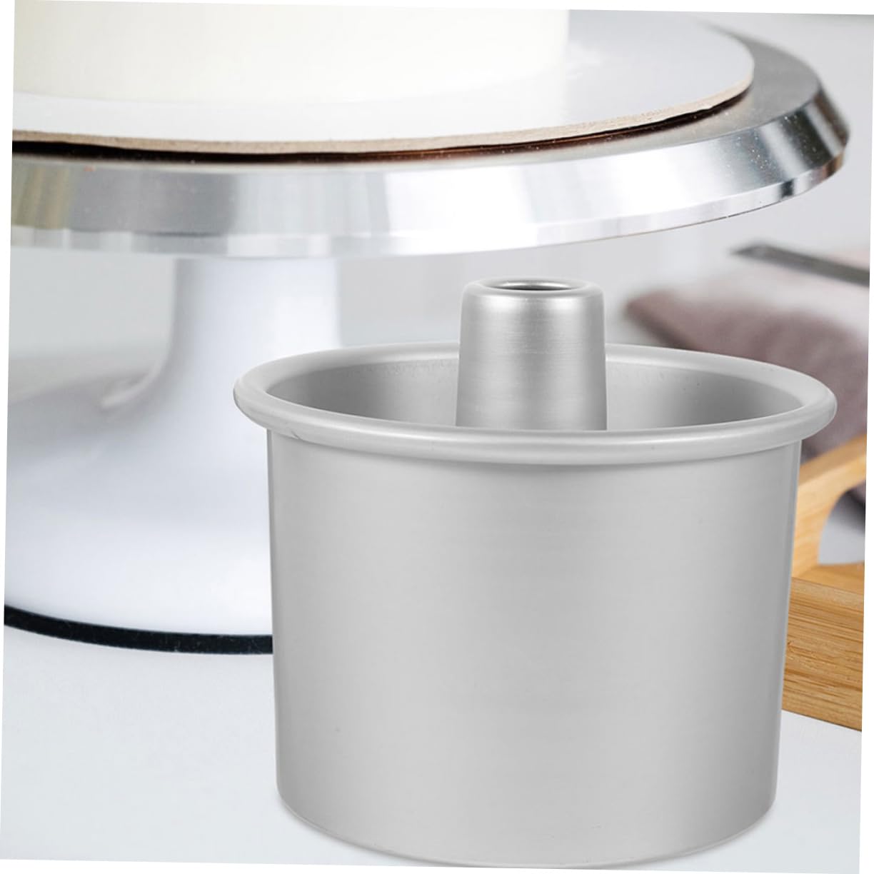 Alipis 4 Set stampo da torta tortiera stampo chiffon cake teglia teglie per cheese cake in metallo strumenti di cottura il bakeware torta di mousse di alluminio impostare