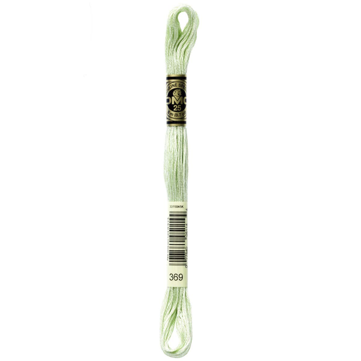 DMC Embroidery Floss Mouline Stranded Cotton Thread for Hand Embroidery and Sewing - Colour No: 369-12 x 8m Skeins โ image 1