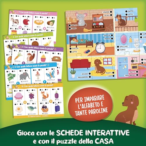 Lisciani - Carotina Der sehr nützliche sprechende Stift Interaktives Alphabet