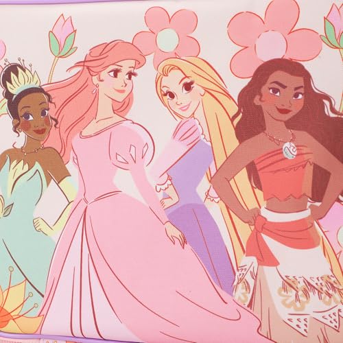Image of Disney Princess Characters On Floral Print 8 inch Lunch Kit