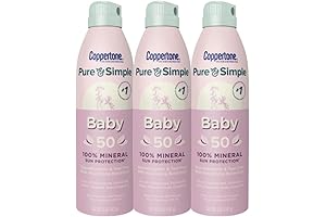 Coppertone Pure and Simple Baby SPF 50 Spray Sunscreen For Gentle Sun Protection