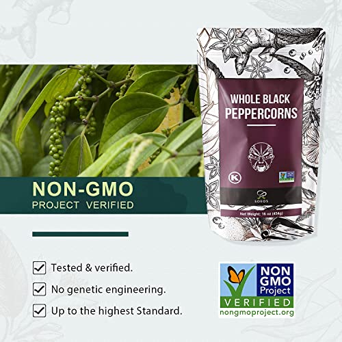Soeos Black Peppercorns, 16Oz thumb #2