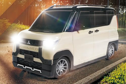 HAC ハック RCミツビシ デリカミニ ベージュ 車 おもちゃ 1台収納車 車 玩具 働く車 子供 男の子 女の子 誕生日 プレゼント ミニカー