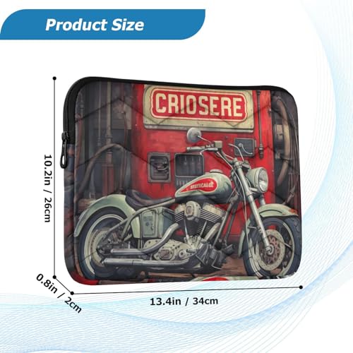 Funda para portátil 13-14 pulgadas impermeable estilo motocicleta miniatura 3