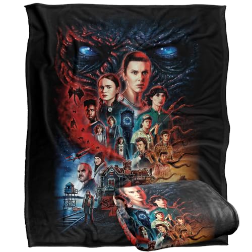 Stranger Things CREEL HOUSE SEASON FOUR Silky Touch Super Soft Throw Blanket 152 x 127 cm