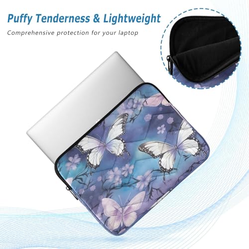 Funda para Laptop Pintada con Flores y Mariposas 13-14 Pulgadas miniatura 5