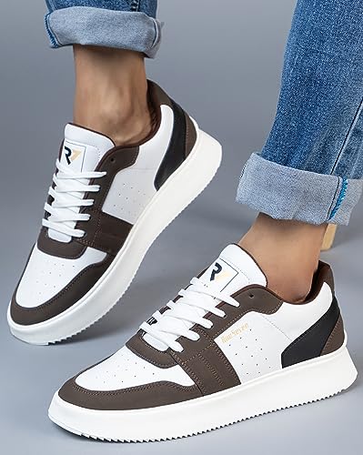 Image of RUN 07 Mens Run1056 PU Sole Street Style with Superior Grip Mid Top Sneakers | Casual Shoes | Perfect Pair with Casual Outfit