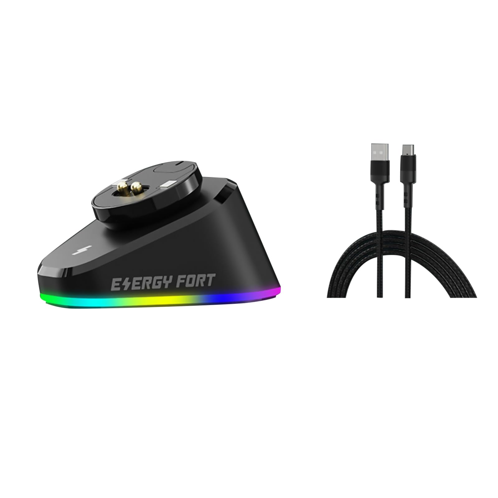 Dock di ricarica per mouse wireless con cavo di ricarica USB per caricabatterie Logitech G Pro X RGB per Razer DeathAdder V2 Pro