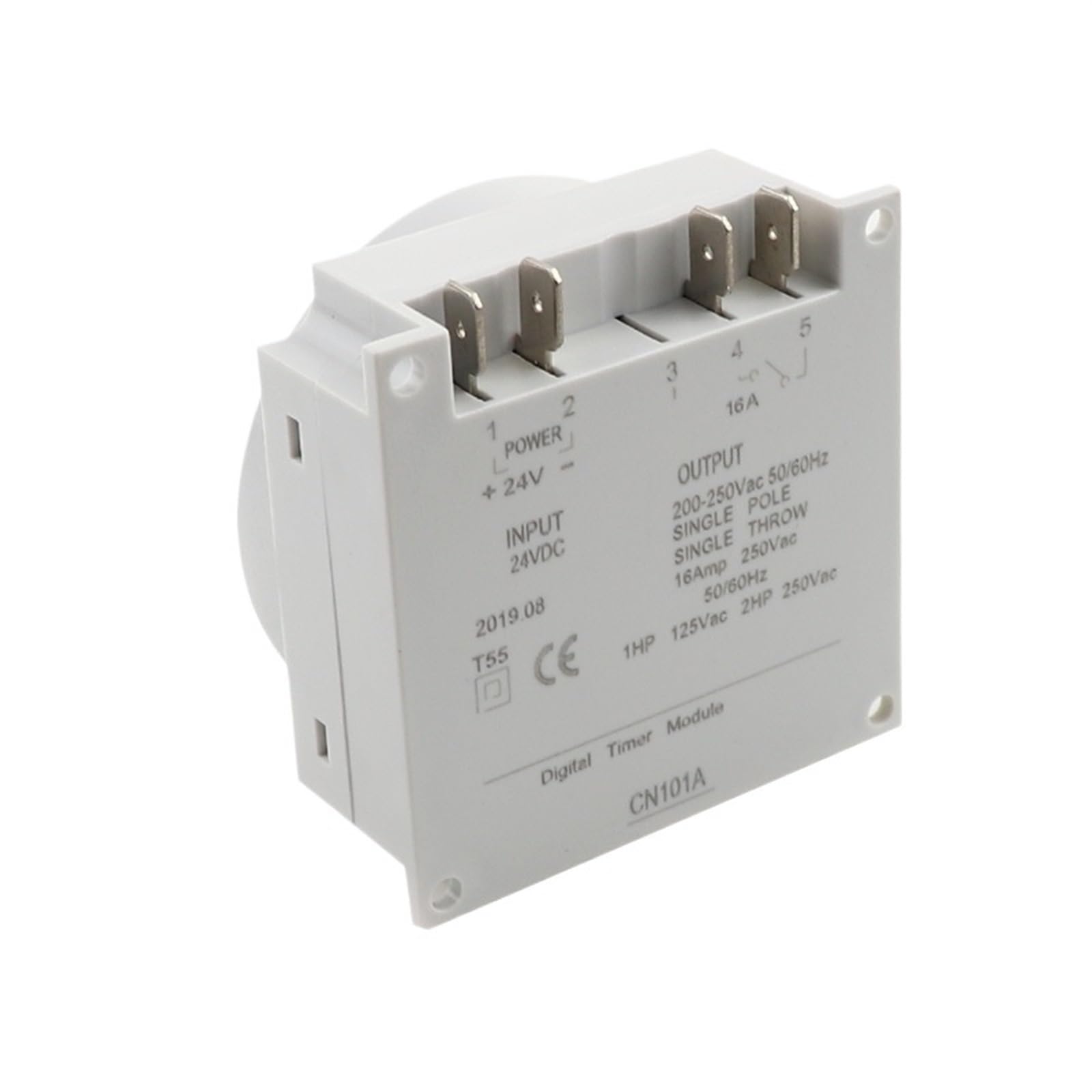 CN101A - Temporizador digital redondo programable semanal, interruptor de temporizador electrónico CN101 (4 cables)