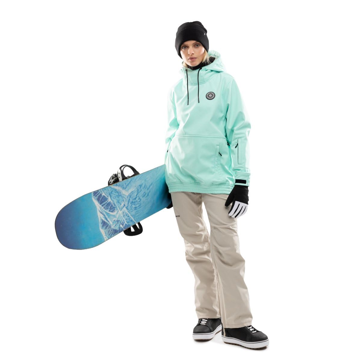SIROKO Veste de Snowboard pour Femme W1-W Iceberg