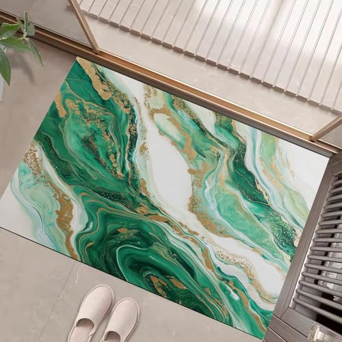 Tapis de Noël vert clair et design abstrait pour intérieur