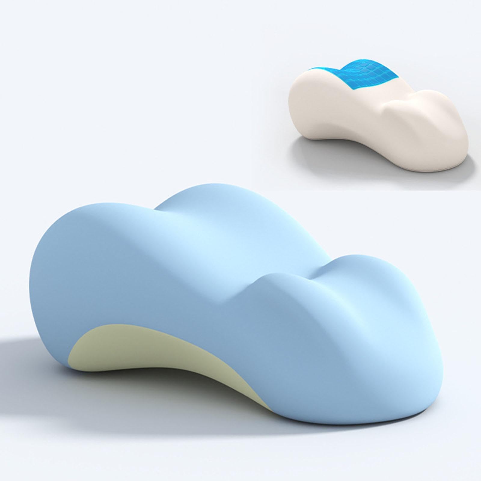 Almohada de Lectura Almohada Cojín Soporte para Espalda Almohada Elevadora de Tobillo Material de Espuma Memoria Cubierta Removible, Azul, Individual