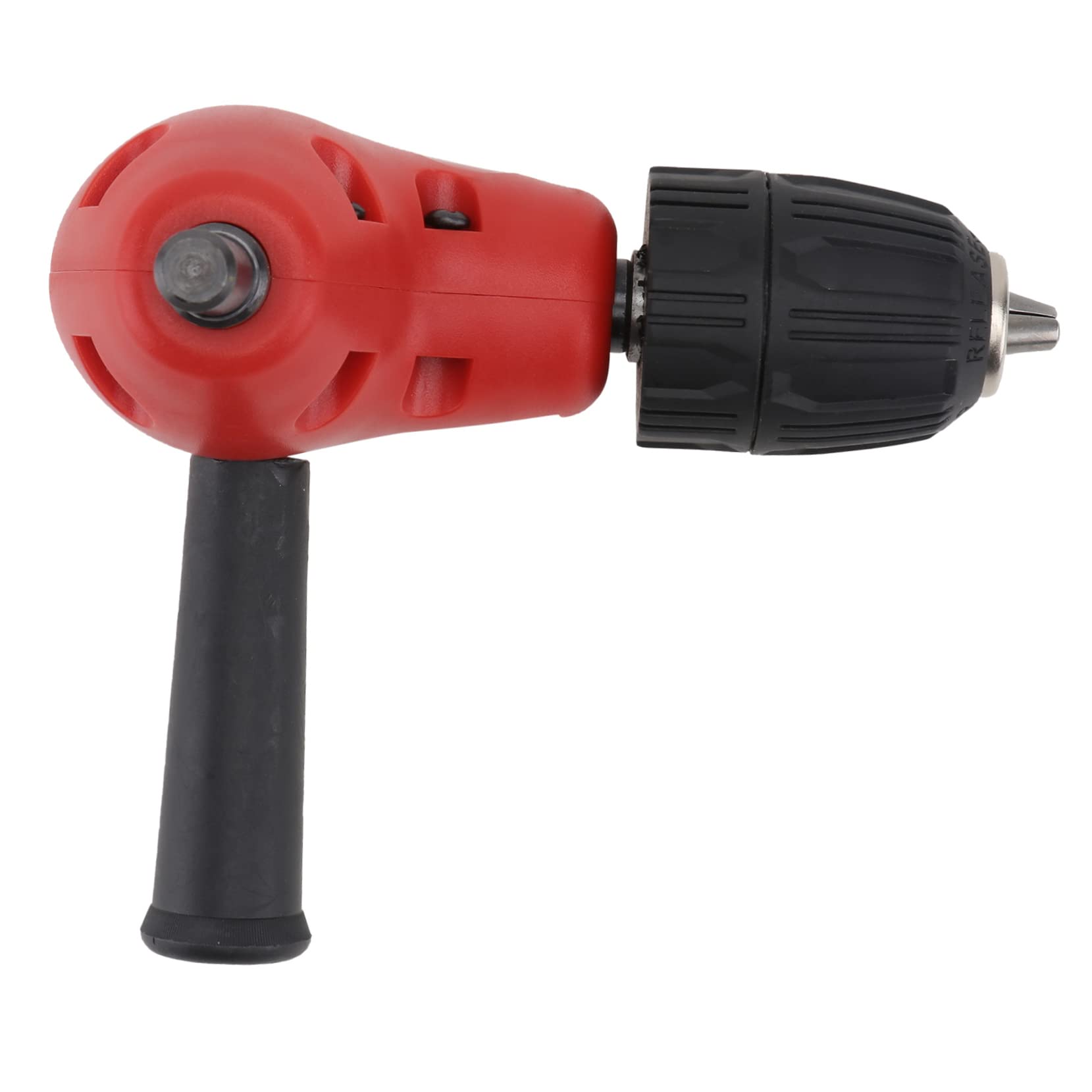 Mikikit 1pc 90 Corner Electric Drill Cordless Angle Drill Driver Right Angle Drill Bit Adapter 90 Degree Handle Chuck Universal Bender Power Drill Cordless Drill Angle Bender Plastic Red