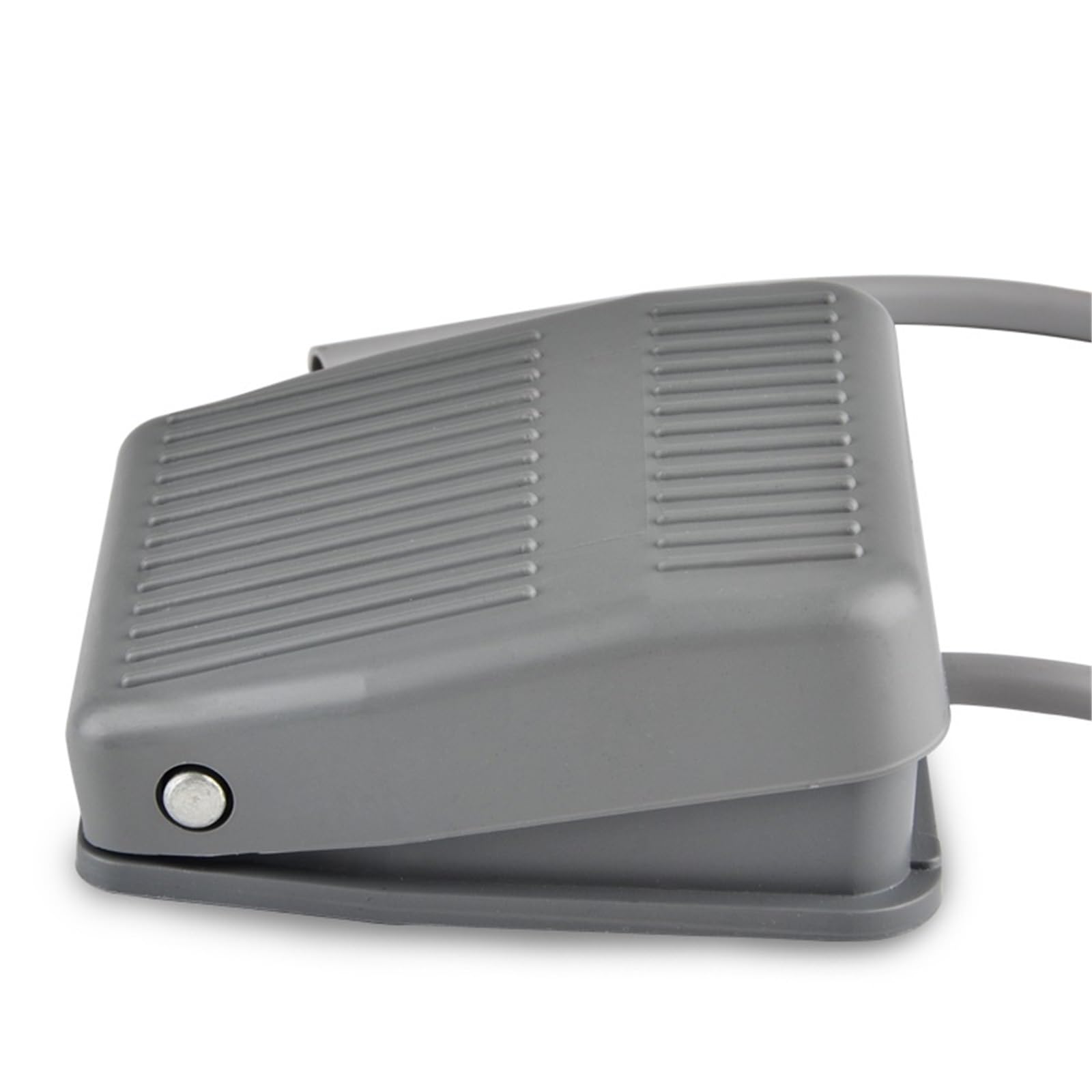 Interruptor de pie Interruptor de Pedal TFS-201, metálico, momentáneo, con reinicio automático, con Cable, 20 cm/2 Metros, 220 V, 10 A, 1 Unidad