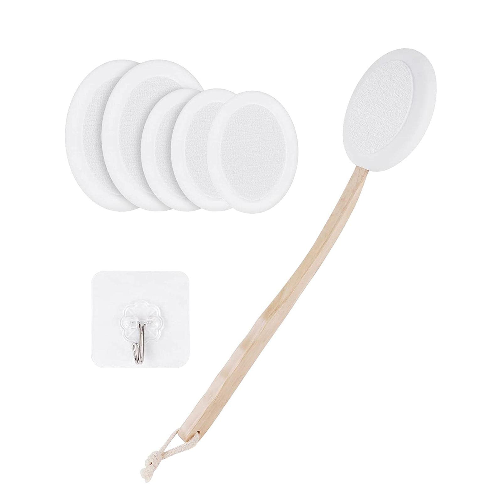 Long Handle Back Scrubber Brushing Cleaning Tool Bath Brush for Shower| Brushes & Sponges| |Health Beauty-image-6