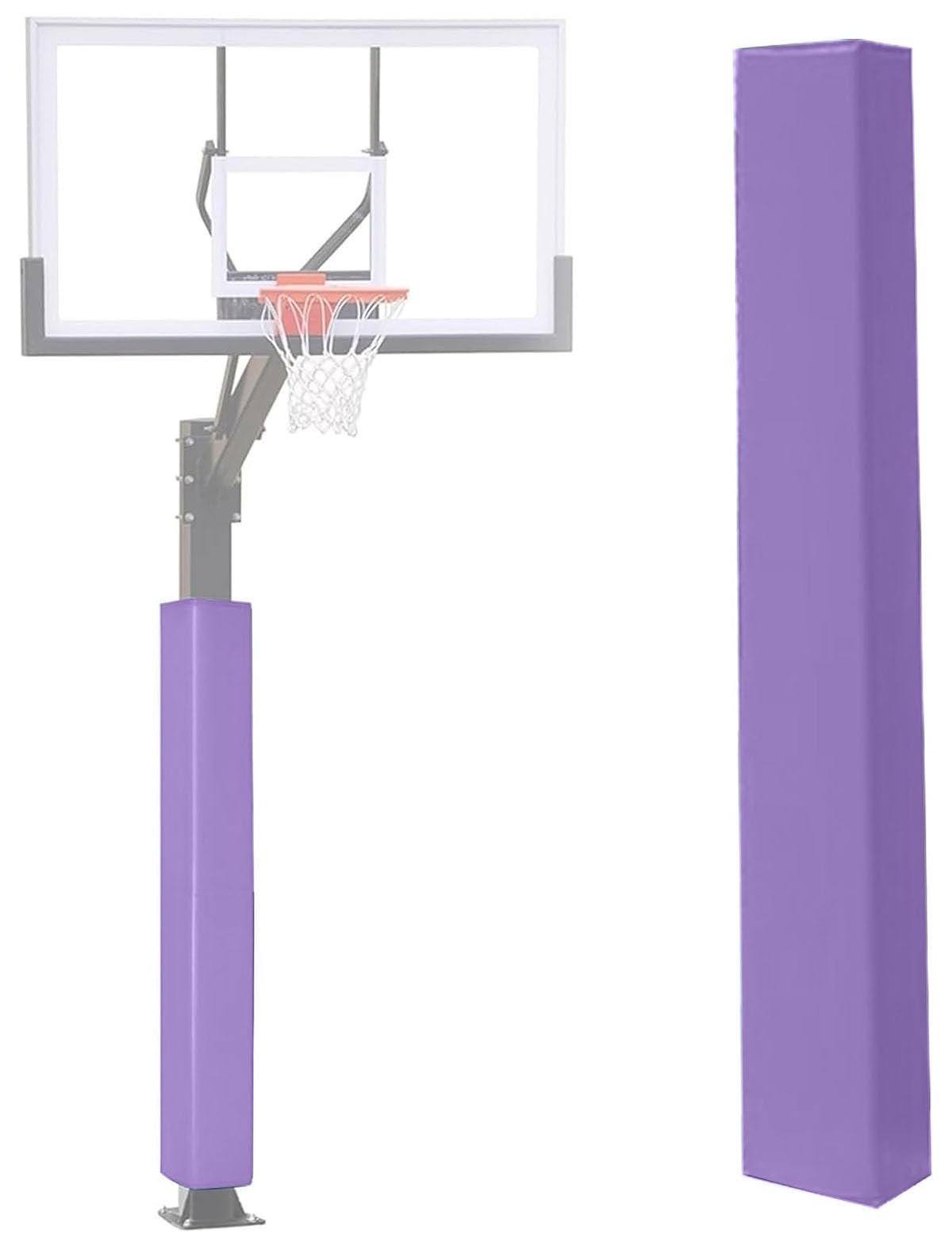 Evita lesiones con este acolchado de poste de baloncesto grueso para canchas exteriores