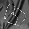 KENYG S925 Silver A-Z Capital Initial Heart Pendant Necklaces for Women Girls Lady for Christmas Birthday Graduation,Women Choker Tiny Necklaces Fashion Jewellery (L) #2