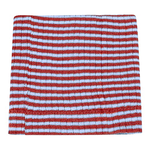 Générique -cou d'hiver -cou à rayures bicolores doux brossé visage écharpe Protection du visage en plein air visage tricoté Bandana Homme En Lot