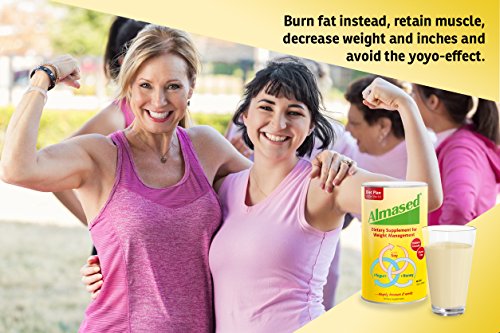 Almased Meal Replacement Shake - Plant Based Protein Powder for Weight Loss - Gluten-Free, Non-GMO 17.6 oz (10 Pack) - Thumbnail 3