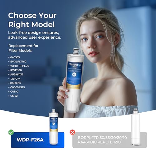 Image of Waterdrop Plus 640565 Refrigerator Water Filter, Reduce Lead & PFAS, 3 Pack